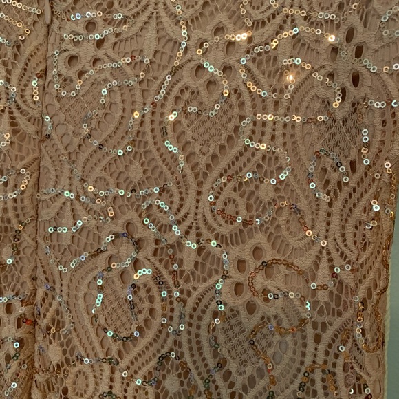 Marina Pink Sequin Sparkle Gown - Picture 5 of 6